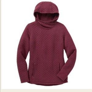 Quilted Sweatshirt Popover